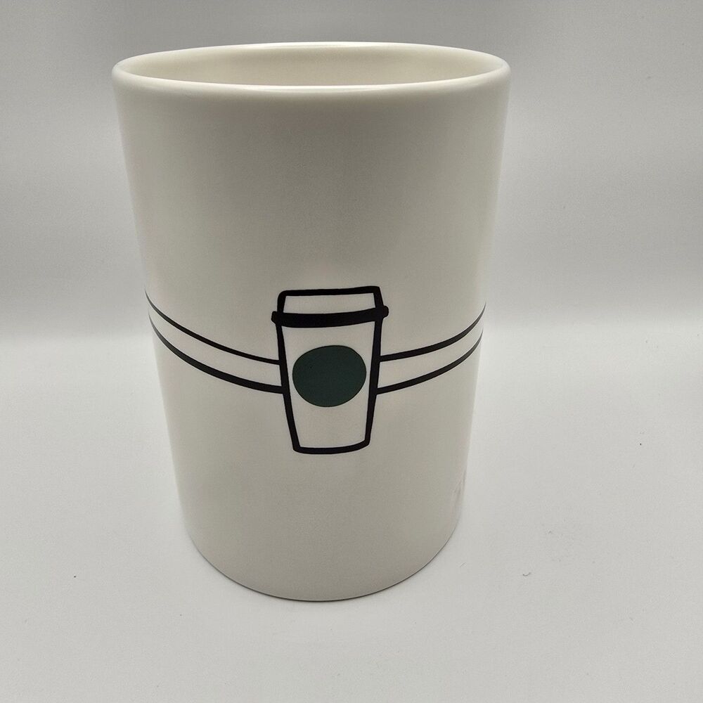 Starbucks Hugging Coffee Cup 16 oz Ceramic Mug White 2026